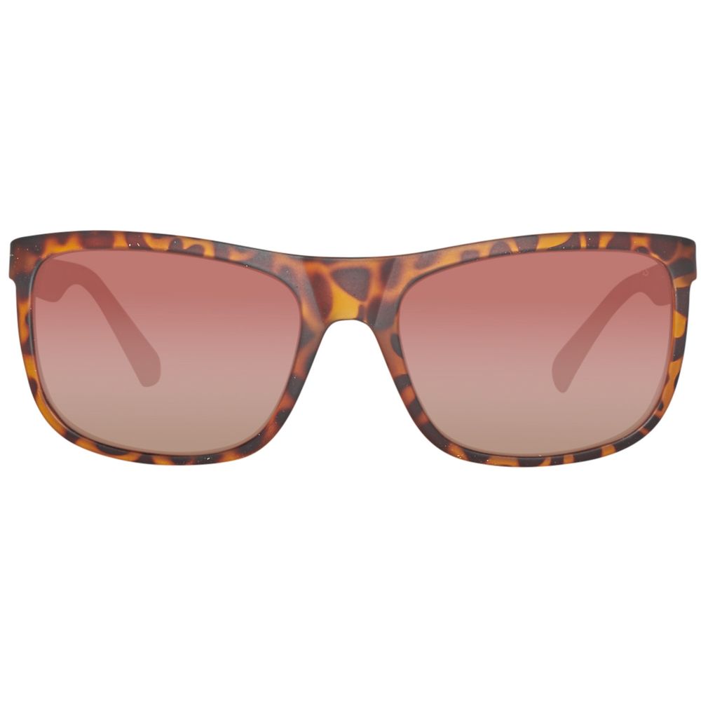 Guess Brown Plastic Plastic Plastic Sunglasses