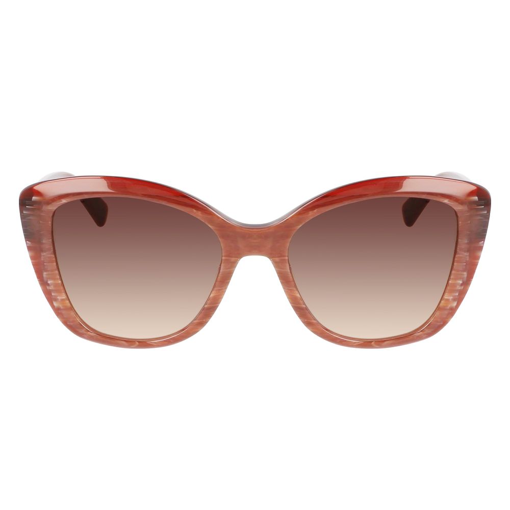 Longchamp Red Acetate Sunglasses