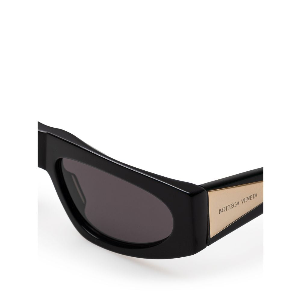 Bottega Veneta Black Haircalf Sunglasses