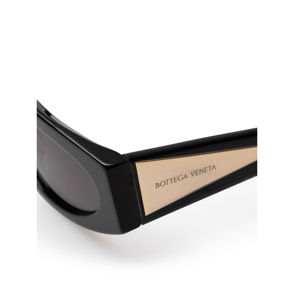Bottega Veneta Black Haircalf Sunglasses