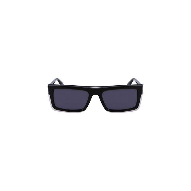 Calvin Klein Black Plastic Men Sunglass